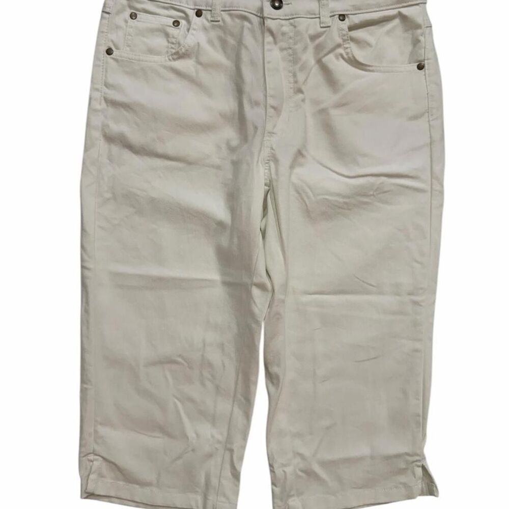 Women Within white capri pants